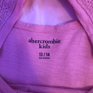 abercrombie pink tank top with bow